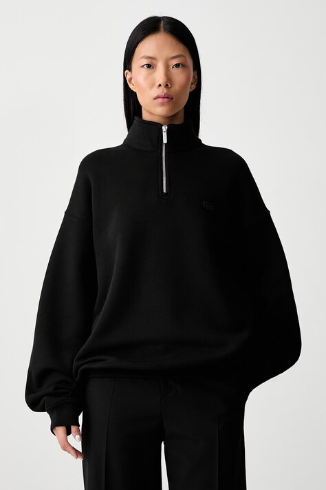 Lacoste Bluza bawełniana czarna SH7759