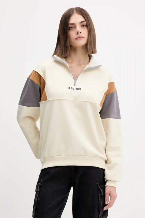 Кофта Kaotiko колір бежевий візерунок AR097-01-G002