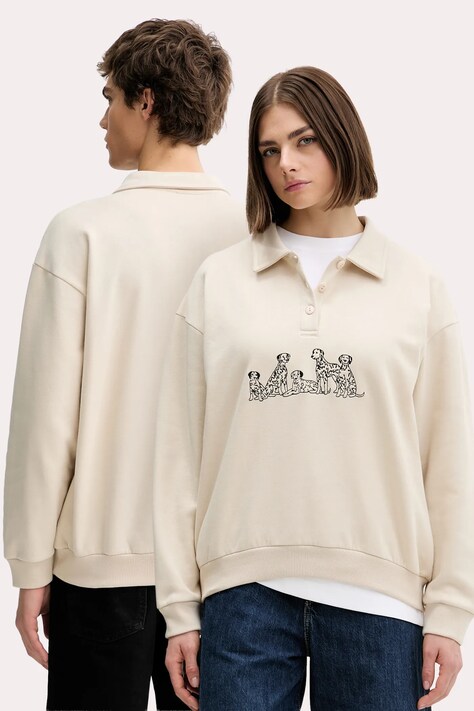 Kaotiko bluză culoarea bej, uni, AR006-02-M002