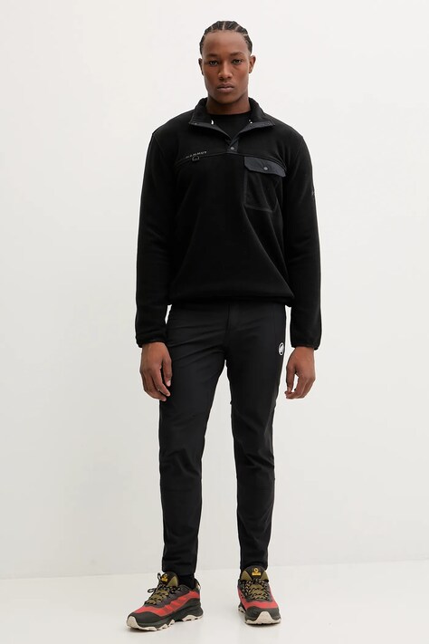 Спортивна кофта Mammut Moonstone Hybrid колір чорний однотонна 1014.06120