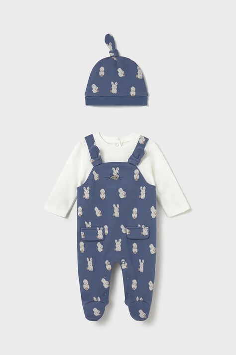 Mayoral Newborn śpioszki i czapka niemowlęca 2609