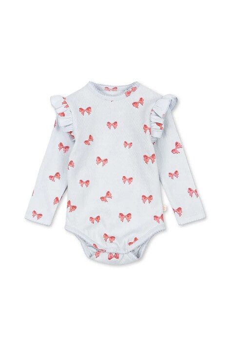 Konges Sløjd body bawełniane niemowlęce SUI FRILL BODY GOTS KS104002