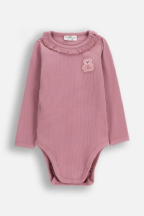 Coccodrillo body bawełniane niemowlęce TEDDY BEAR GIRL NEWBORN