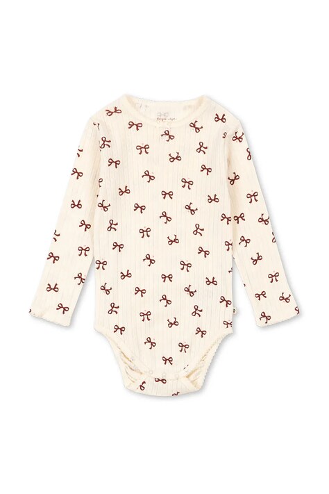 Konges Sløjd body bawełniane niemowlęce MINNIE BODY GOTS KS104373