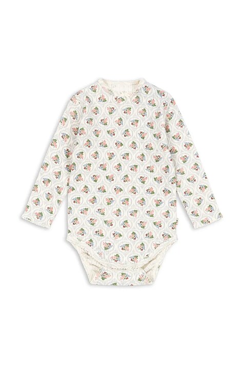 Konges Sløjd body bawełniane niemowlęce MINNIE BODY GOTS KS104373