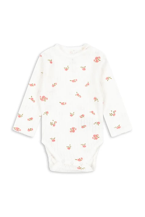 Konges Sløjd body bawełniane niemowlęce MINNIE BODY GOTS KS3013