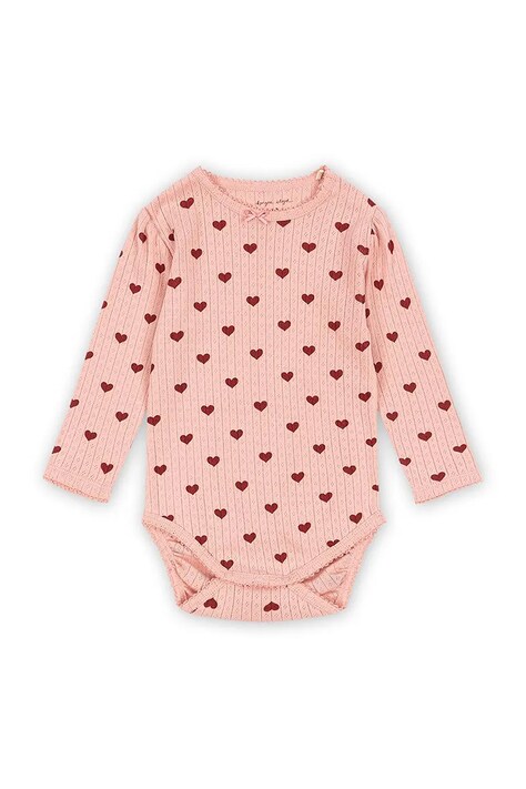 Konges Sløjd body bawełniane niemowlęce MINNIE BODY GOTS KS3013