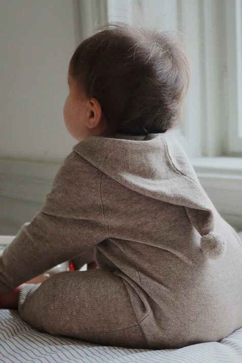 Φόρμες με φουφούλα μωρού Konges Sløjd MATTOU KNIT ONESIE KS103904