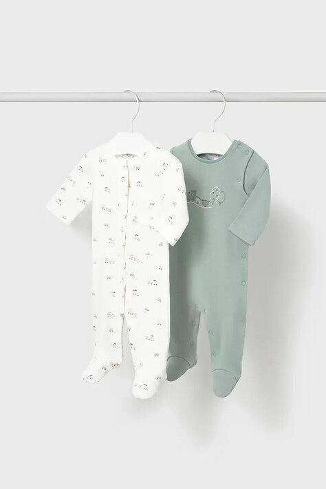 Дитячі бавовняні повзунки Mayoral Newborn 2-pack 2714
