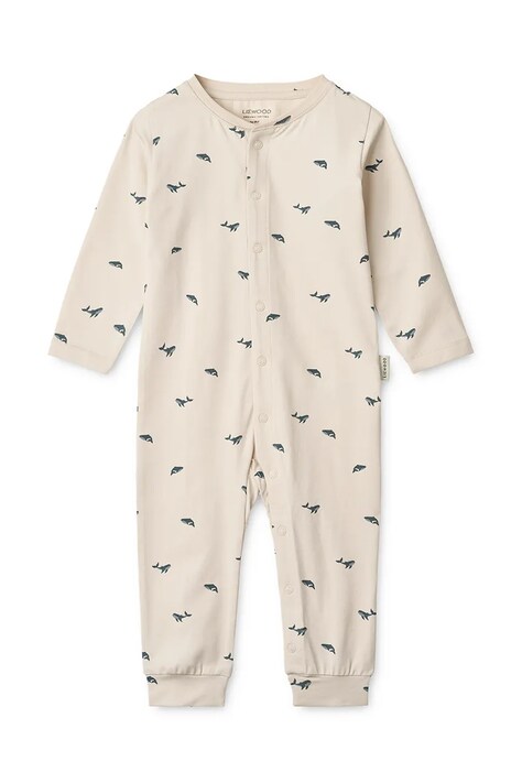 Liewood pajacyk niemowlęcy Birk Printed Pyjamas Jumpsuit LW20360