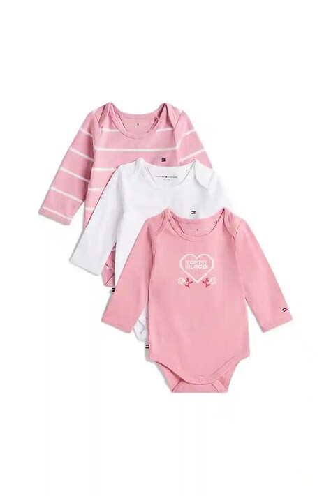 Tommy Hilfiger spodnie dziecięce z bawełną 3-pack KN0KN02076