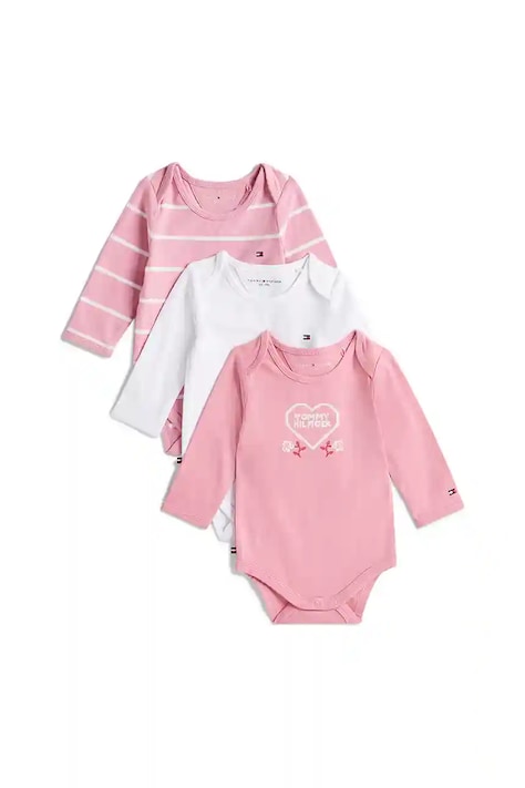 Детски панталон с памук Tommy Hilfiger (3 чифта) KN0KN02076