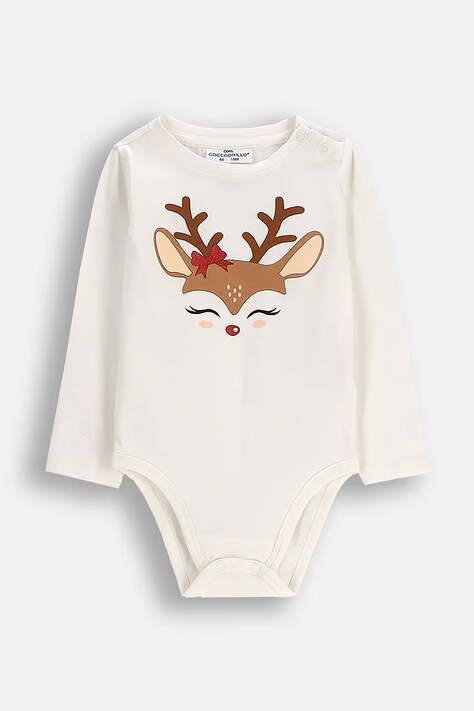 Βρεφικό body βαμβακερό Coccodrillo MERRY XMAS