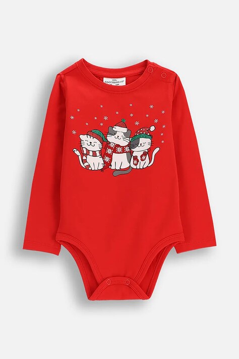 Βρεφικό body βαμβακερό Coccodrillo MERRY XMAS