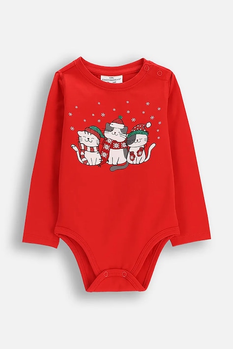 Βρεφικό body βαμβακερό Coccodrillo MERRY XMAS