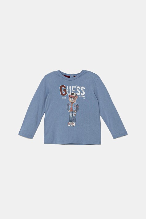 Guess longsleeve din bumbac pentru bebeluși cu imprimeu, I5YI04 K8HM4