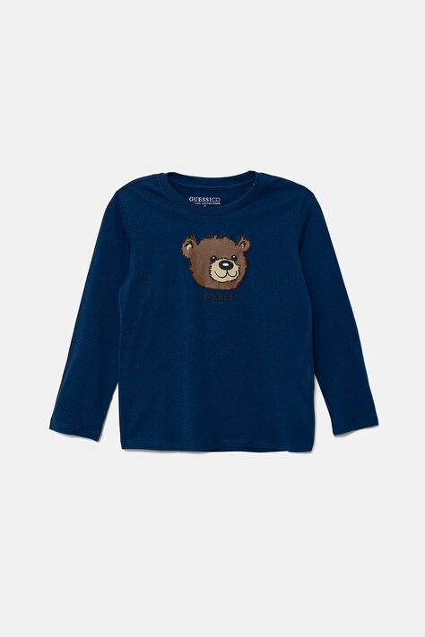 Guess longsleeve din bumbac pentru copii cu imprimeu, N5YI25 K8HM4