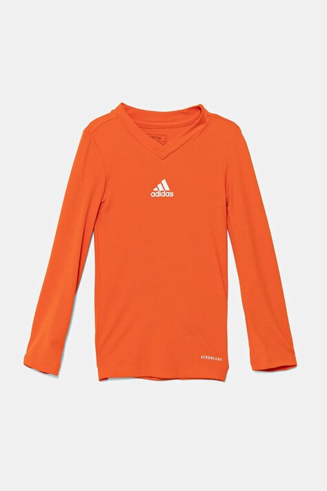 Dětské tričko s dlouhým rukávem adidas Performance oranžová barva, GN7511