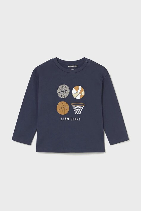 Mayoral longsleeve bawełniany kolor granatowy 2060