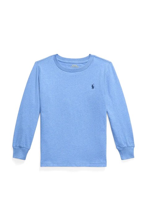 Παιδικό βαμβακερό μακρυμάνικο Polo Ralph Lauren χρώμα: μπλε, 322854677096