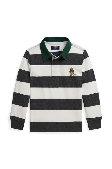 Παιδικό βαμβακερό μακρυμάνικο Polo Ralph Lauren χρώμα: άσπρο, 322980429001