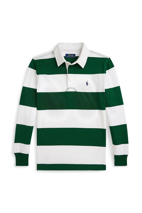 Polo Ralph Lauren longsleeve bawełniany dziecięcy kolor biały wzorzysty 323882614008