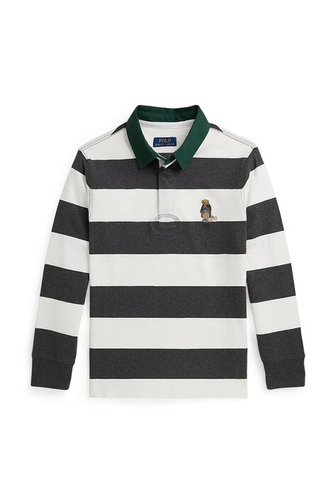Βαμβακερή μπλούζα με μακριά μανίκια Polo Ralph Lauren χρώμα: άσπρο, 323980429001