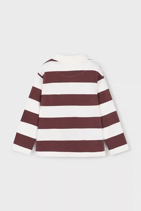 Mayoral longsleeve bawełniany dziecięcy kolor czerwony wzorzysty 4119
