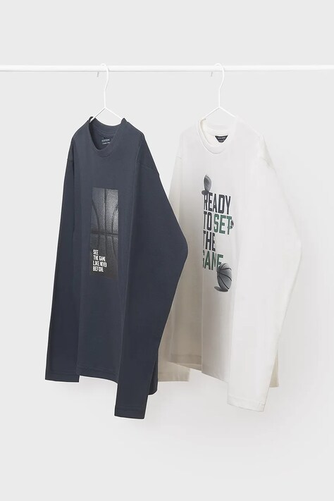 Mayoral longsleeve bawełniany kolor granatowy 7002