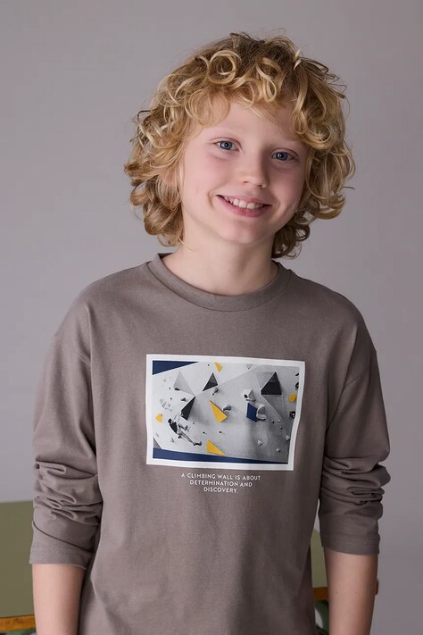 Mayoral longsleeve bawełniany kolor zielony 7006