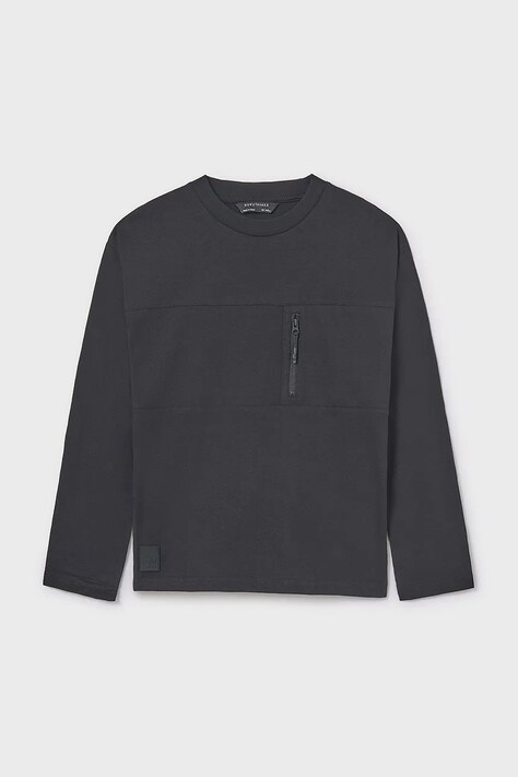 Mayoral longsleeve bawełniany kolor czarny 7009