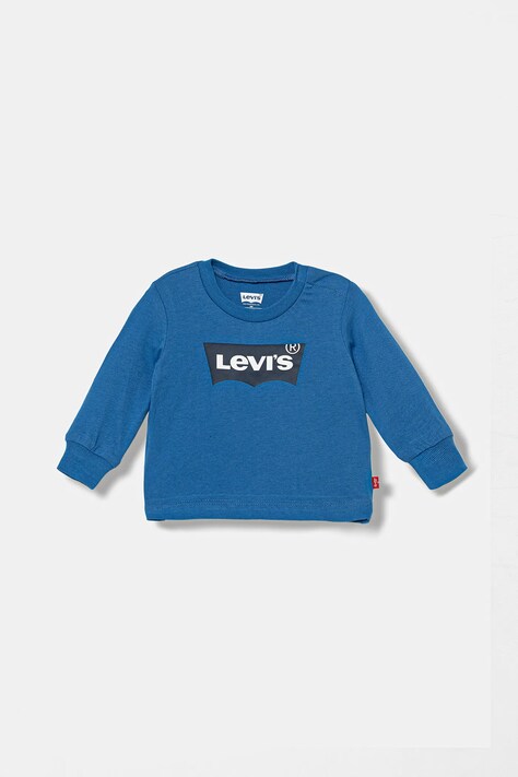 Levi's longsleeve din bumbac pentru copii L/S BATWING TEE cu imprimeu, 6E8646