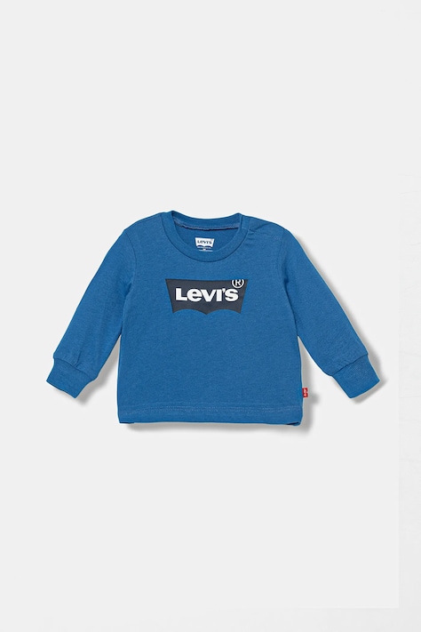 Levi's longsleeve din bumbac pentru copii L/S BATWING TEE cu imprimeu, 6E8646