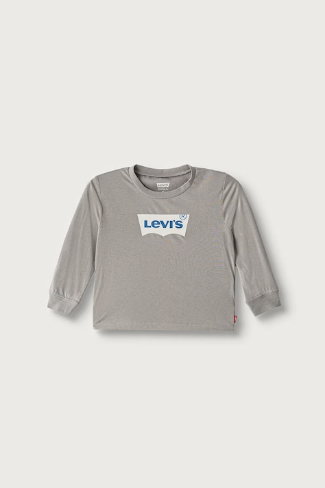 Levi's hosszúujjú gyerek pamut L/S BATWING TEE szürke 6E8646