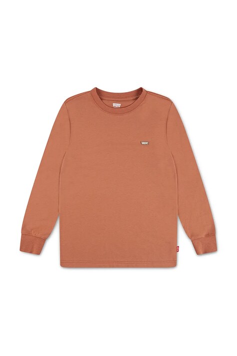 Levi's longsleeve copii LS GRAPHIC TEE SHIRT culoarea portocaliu, uni, 9EC706