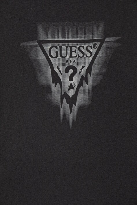 Детска блуза с дълги ръкави Guess в сиво с принт L5BI21 I3Z14