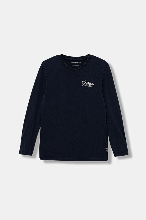 Guess longsleeve din bumbac pentru copii cu imprimeu, L5BI40 I3Z14