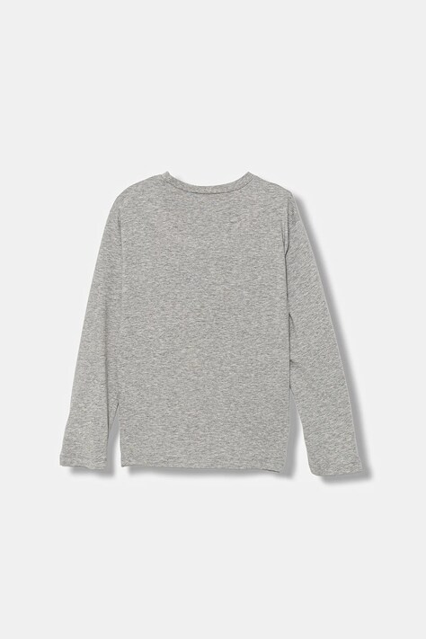 United Colors of Benetton longsleeve bawełniany dziecięcy kolor szary wzorzysty 3JERC10QO