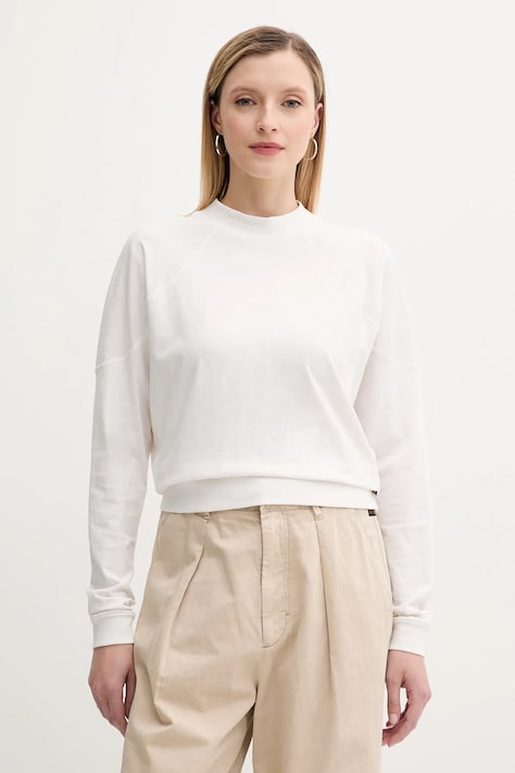 G-Star longsleeve din bumbac culoarea gri, D26611-D601