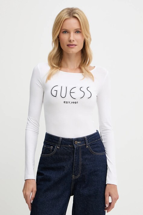 Боді Guess NEVA колір білий W5YP05 K68D2
