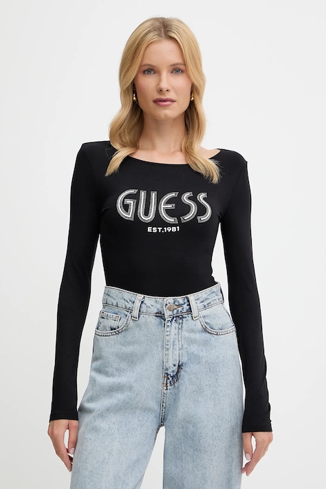 Guess body NEVA culoarea negru, W5YP05 K68D2
