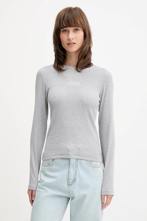 Лонгслив Guess Jeans цвет серый W5YP38 KA0H1