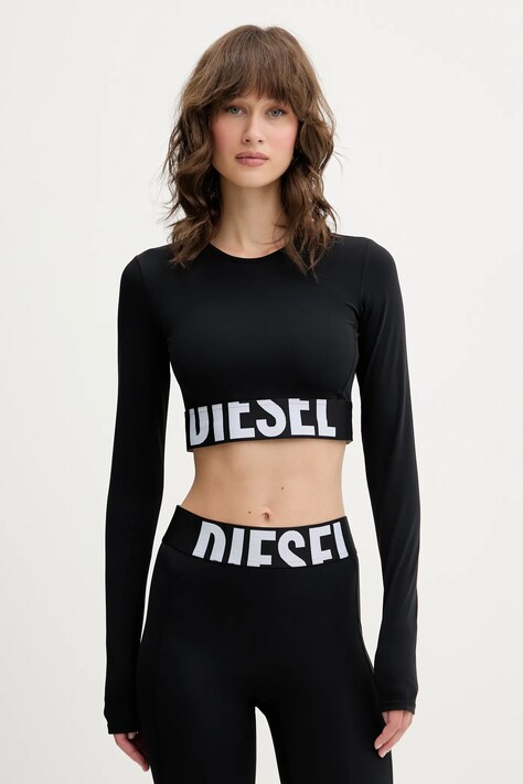 Diesel longsleeve MELISSA-D-POP damski kolor czarny A18281.0PLAR