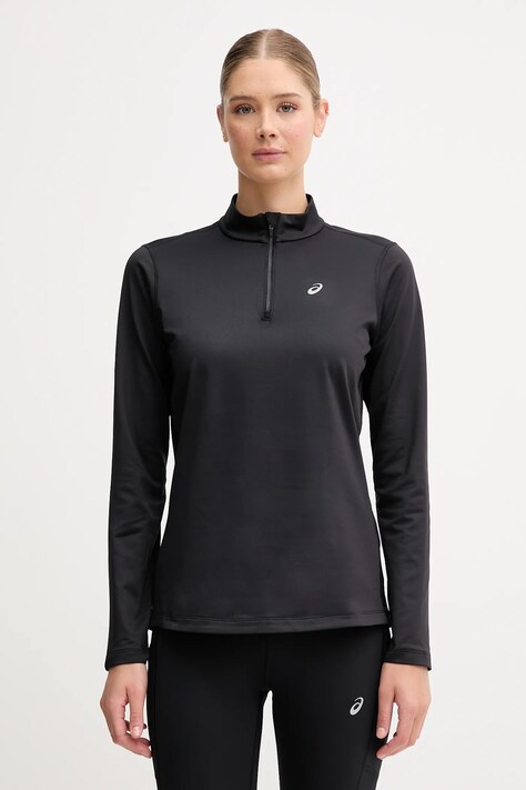 Asics longsleeve sportowy kolor czarny z półgolfem 2012D294