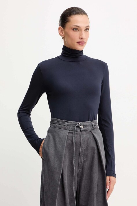 Μακρυμάνικο Weekend Max Mara MULTIF χρώμα: ναυτικό μπλε, 2525946022600