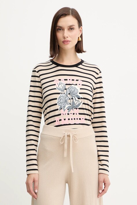 Μακρυμάνικο Weekend Max Mara ALIAS χρώμα: μπεζ, 2525946042600