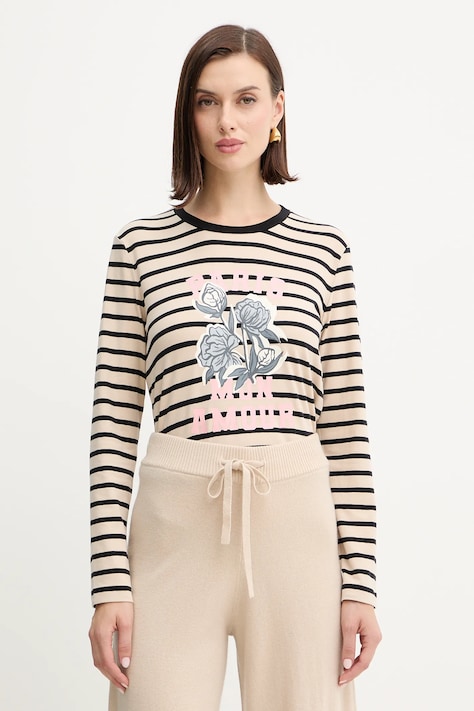 Μακρυμάνικο Weekend Max Mara ALIAS χρώμα: μπεζ, 2525946042600