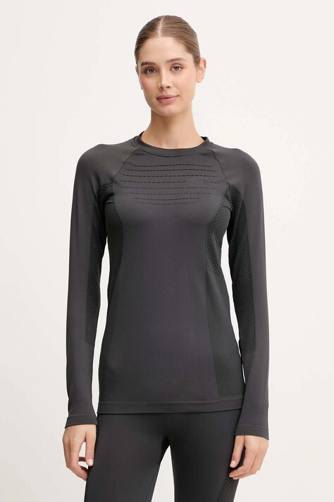 The North Face longsleeve sportowy kolor czarny NF0A8E1PJK31