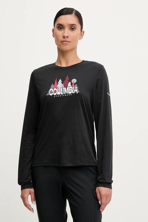 Columbia longsleeve Ruby Springs culoarea negru, 2135241