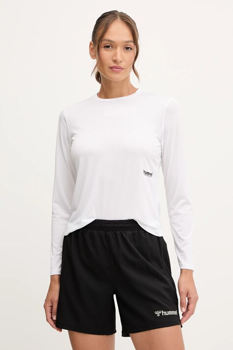 Hummel longsleeve treningowy kolor biały 229984